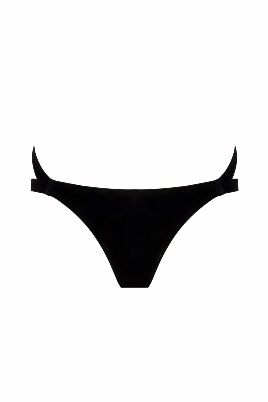 63066 Black Bikini Bottoms