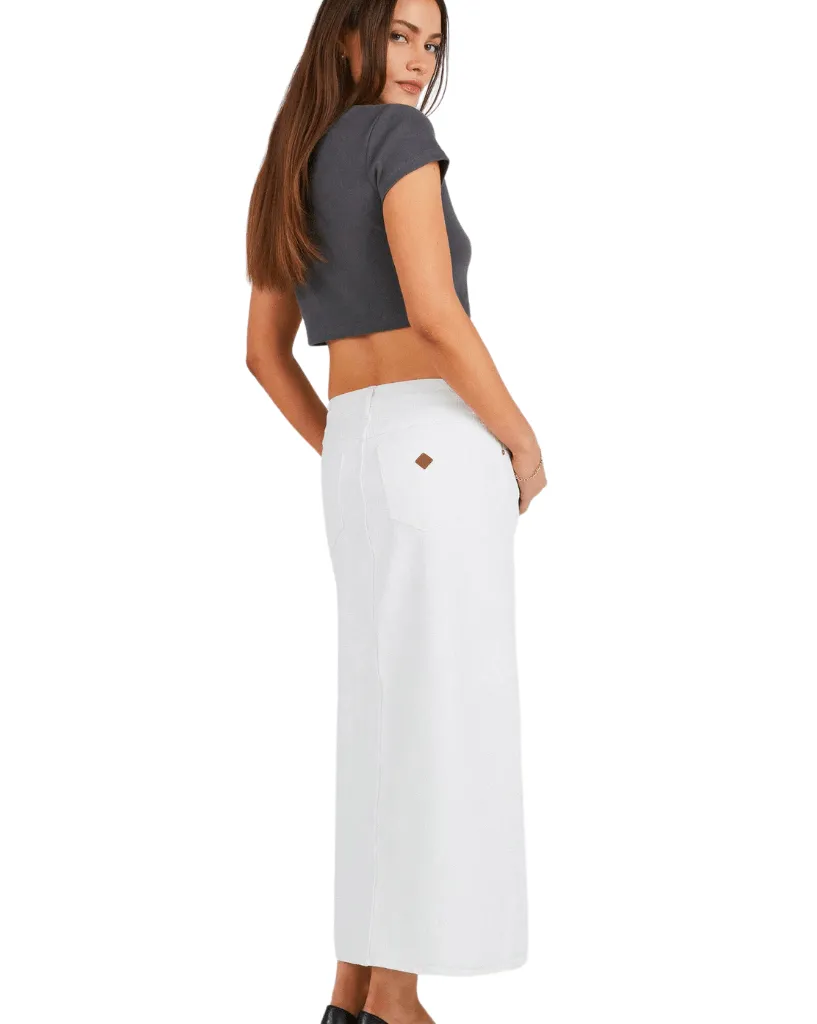 99 Low Maxi Skirt  - Pearl