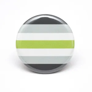 Agender pride flag button