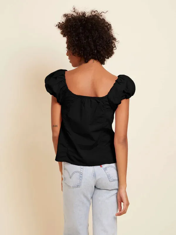 Angel Bubble Sleeve Cami ~ Black