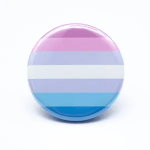 Bigender pride flag button