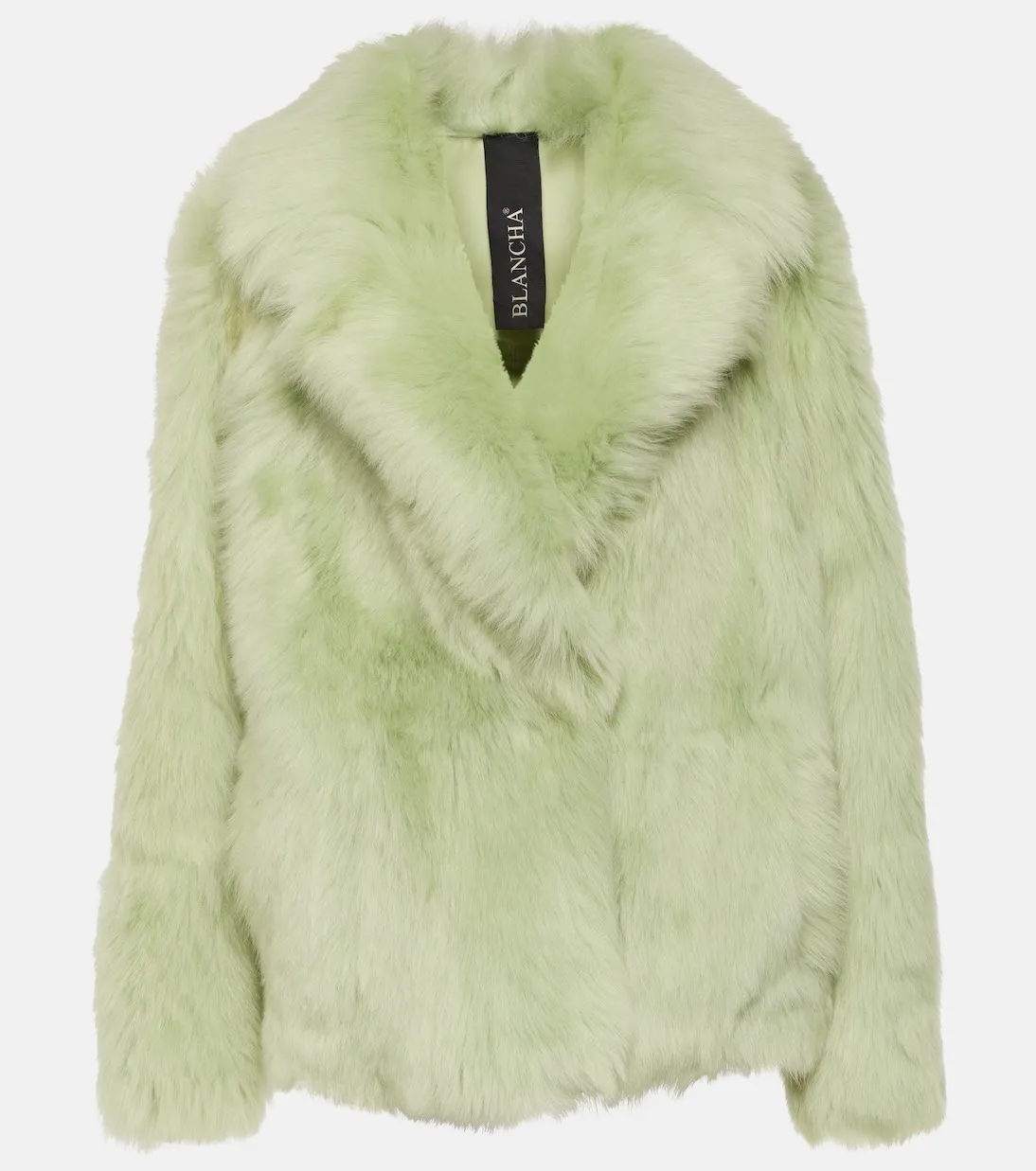 Blancha fur coat, green