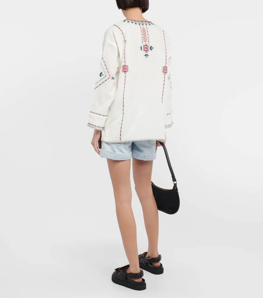 Blouse Clarisa with embroidery ISABEL MARANT, multicolored