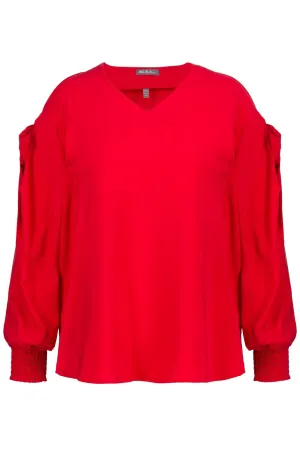 Blouse Ulla Popken, carmine red