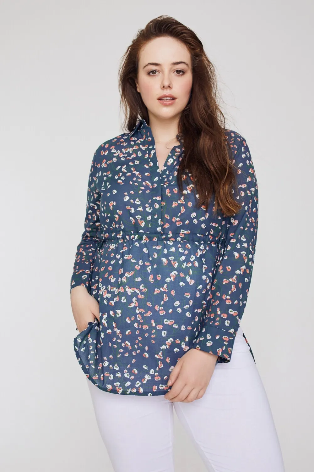 Blouse Ulla Popken, dark blue