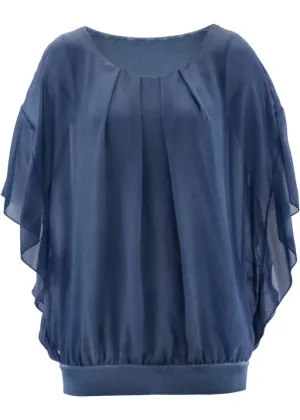 Bpc Selection distressed blouse, blue