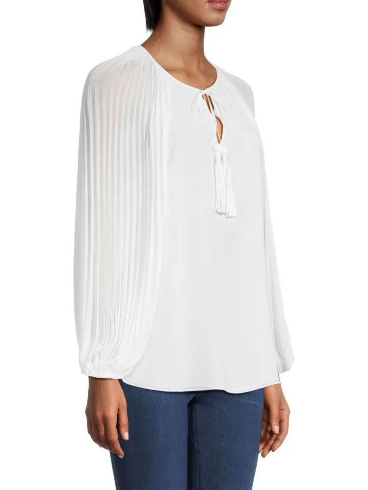 Cameron blouse with puff sleeves Ungaro, white