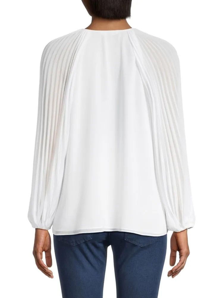 Cameron blouse with puff sleeves Ungaro, white