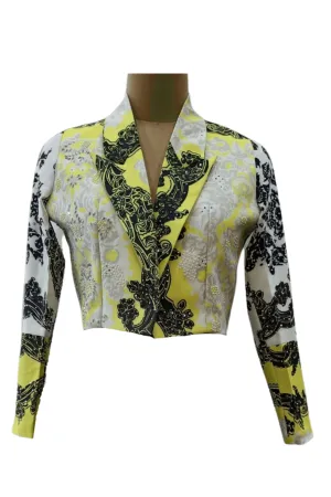 Canary Yellow Crop Jacket