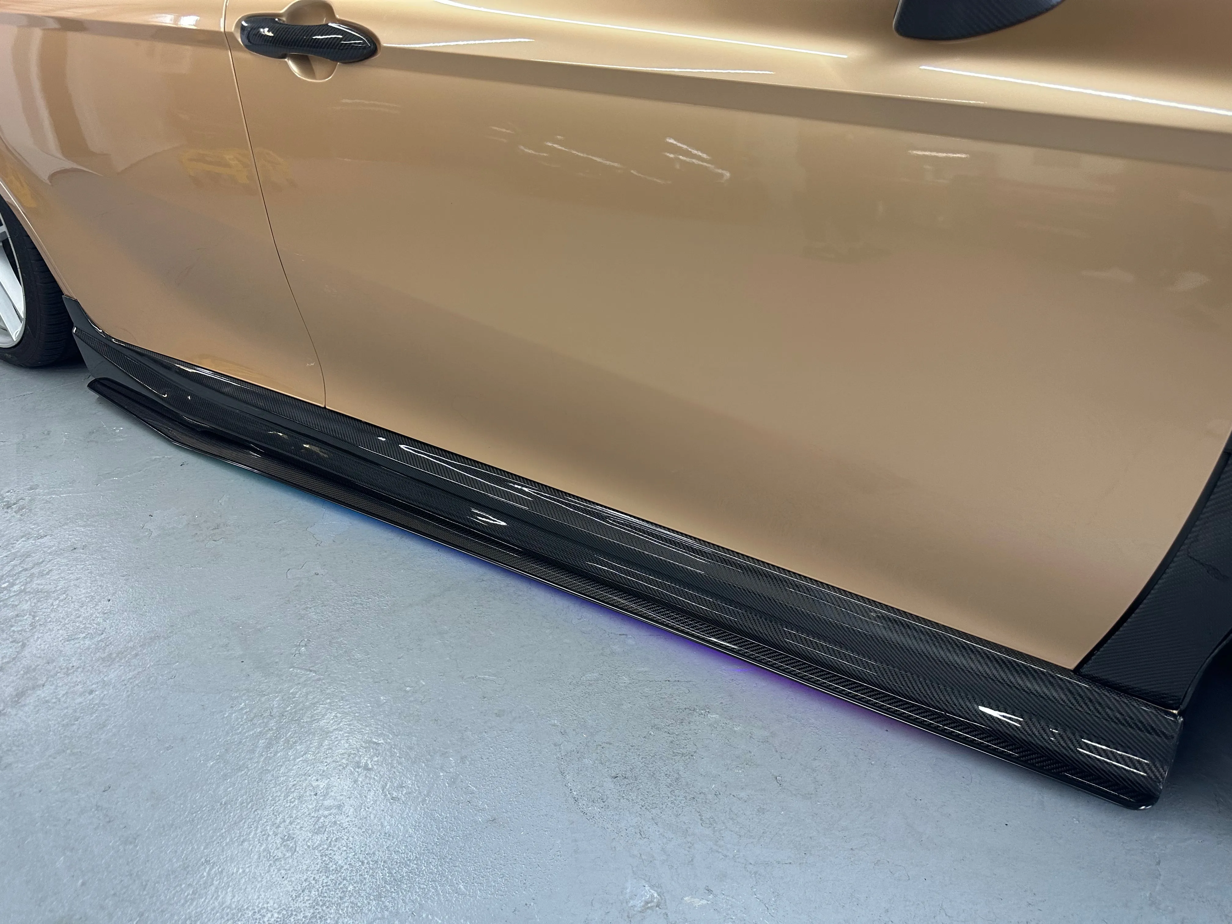 Carbon Fiber Side Skirts for 2018-2024 Toyota Camry Compatible Real Carbon Fiber