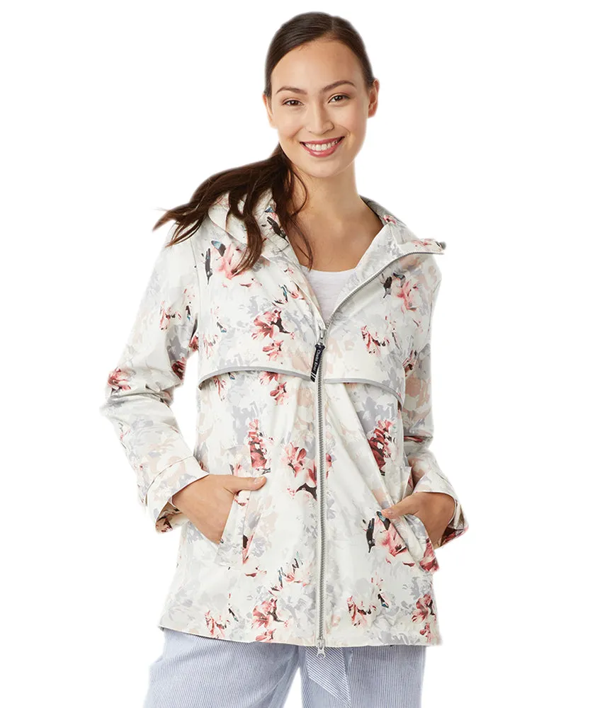 Charles River Women's New Englander Floral Printed Rain Jacket