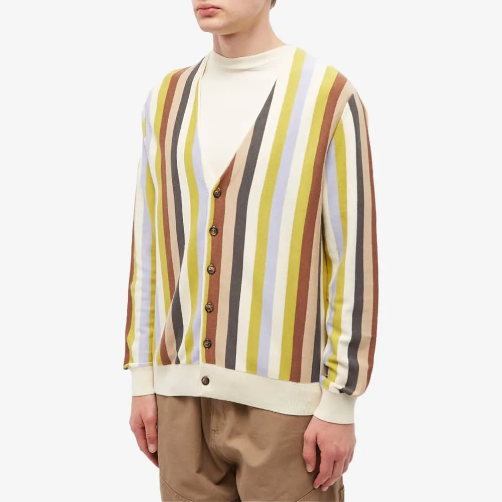 Checks Downtown Multi-Stripe Cardigan, Multicolor