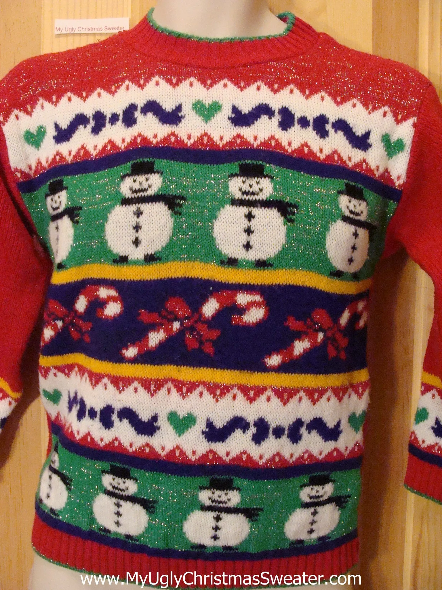 Child Size 80s Bright Bold Christmas Sweater