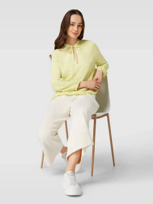 Christian Berg 3/4 Sleeve Shirt Blouse, Lime Green