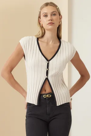 CLARISSA CONTRAST TOP