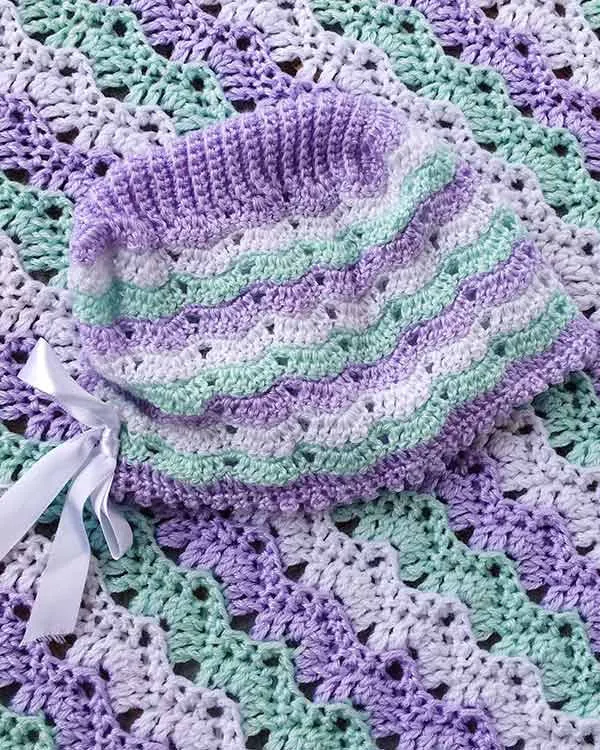 Dainty Ripple Layette Crochet Pattern