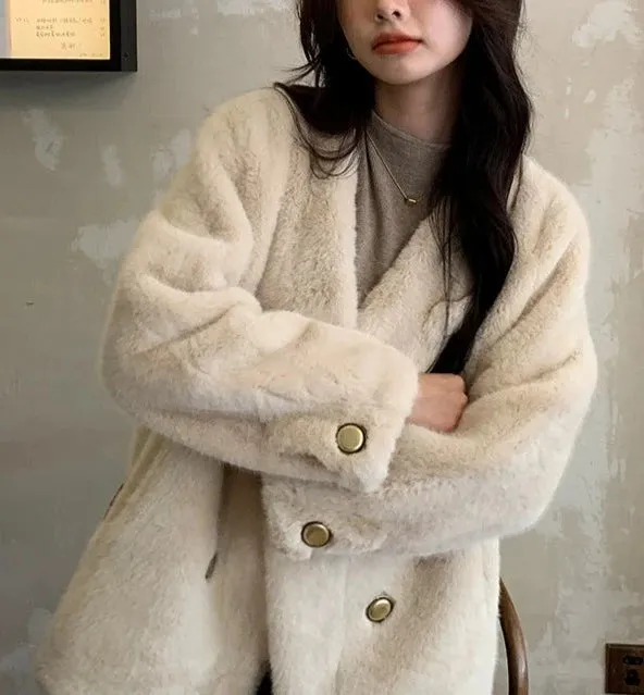 Daleah Faux Fur Loose Coat