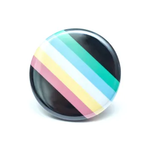 Disability pride flag button