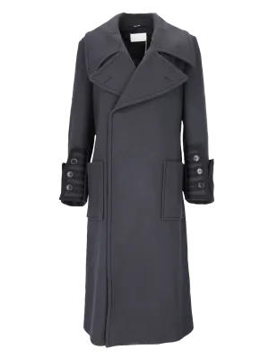 double-breasted wool coat