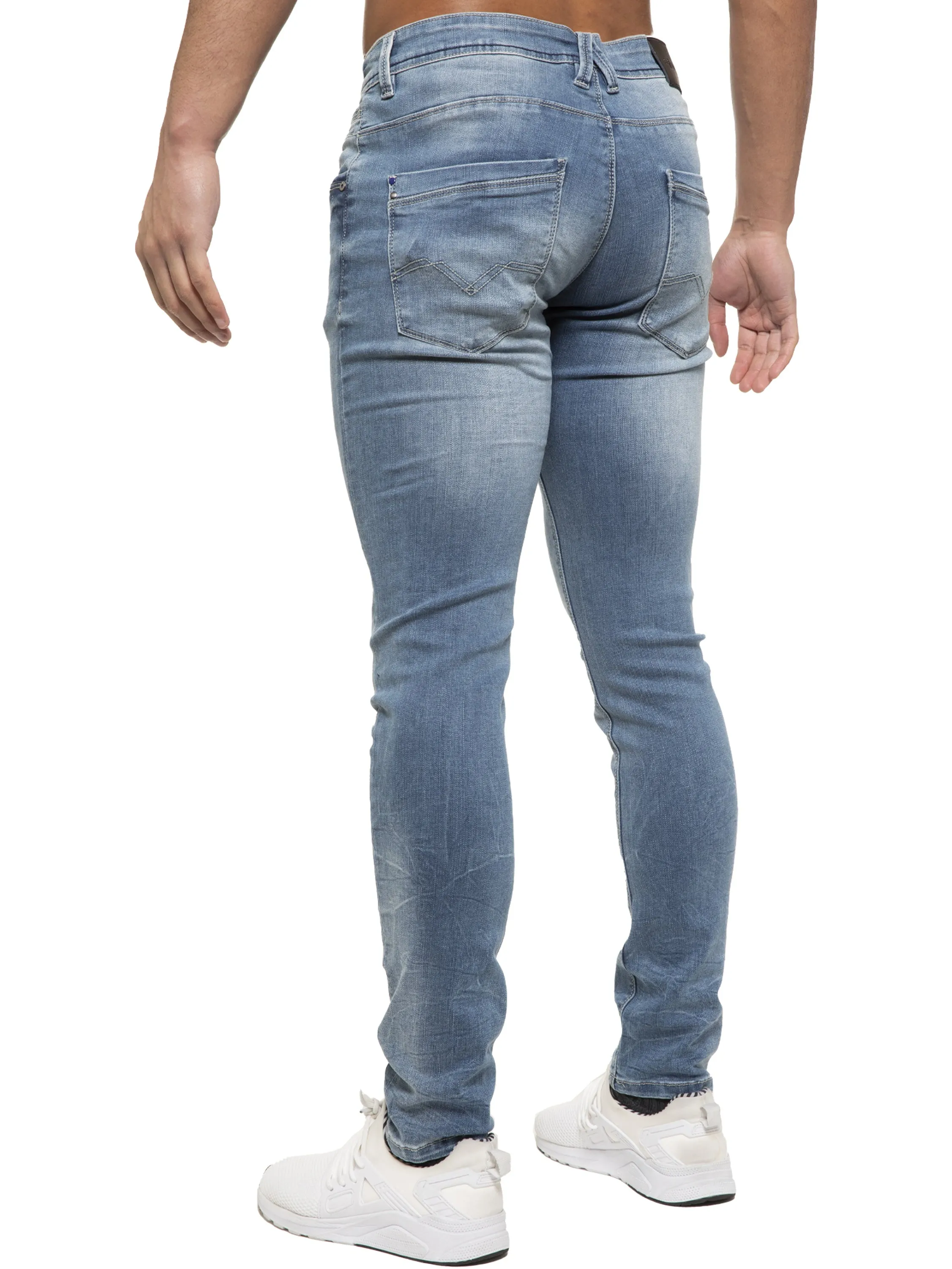 ETO | Mens Designer Hyperstretch Skinny Fit Distressed Jeans