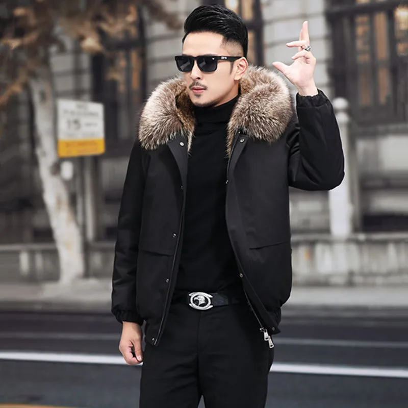 Fleece Faux Sable Detachable Parka