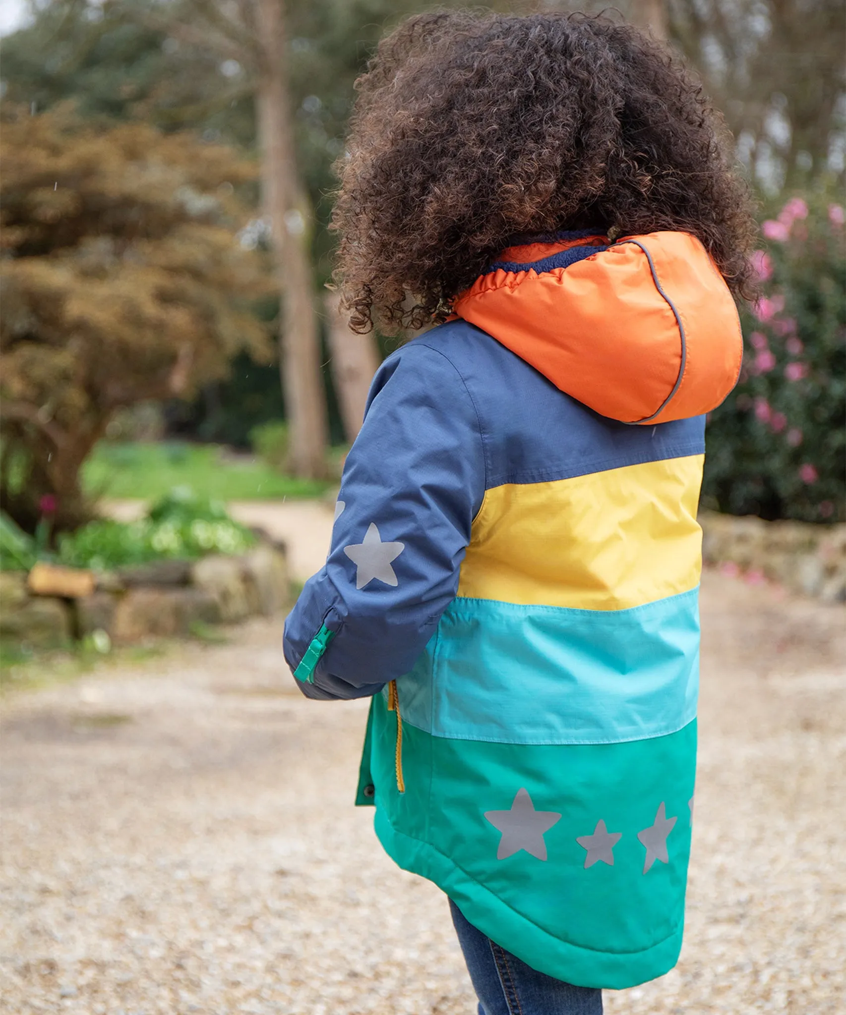 Frugi Snow & Ski Coat - Iguana Colourblock