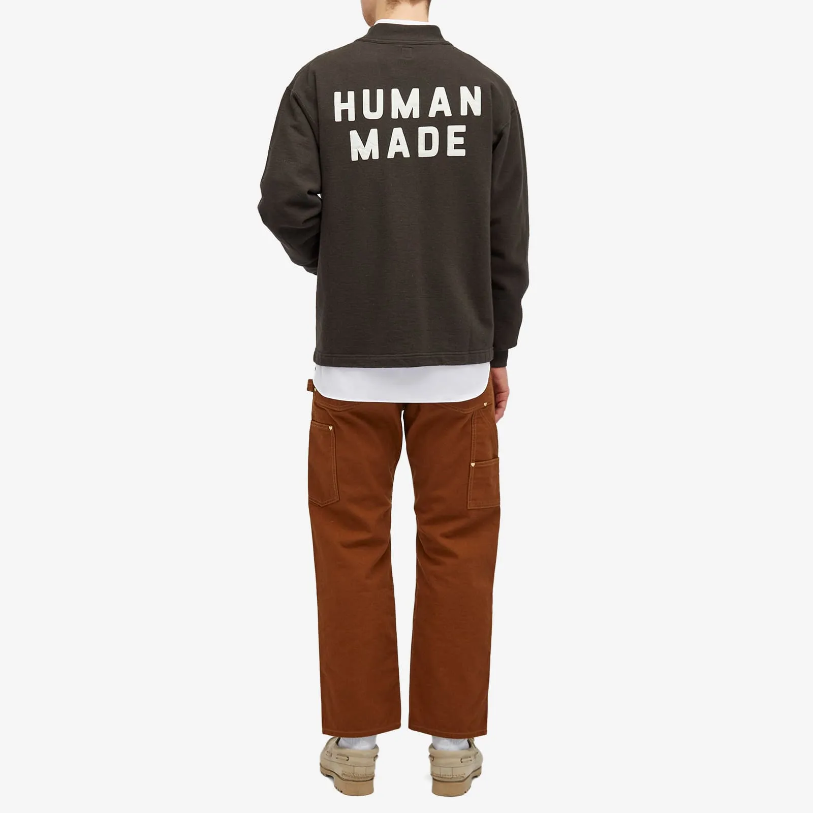 Human Made Crew Sweat Cardigan, black