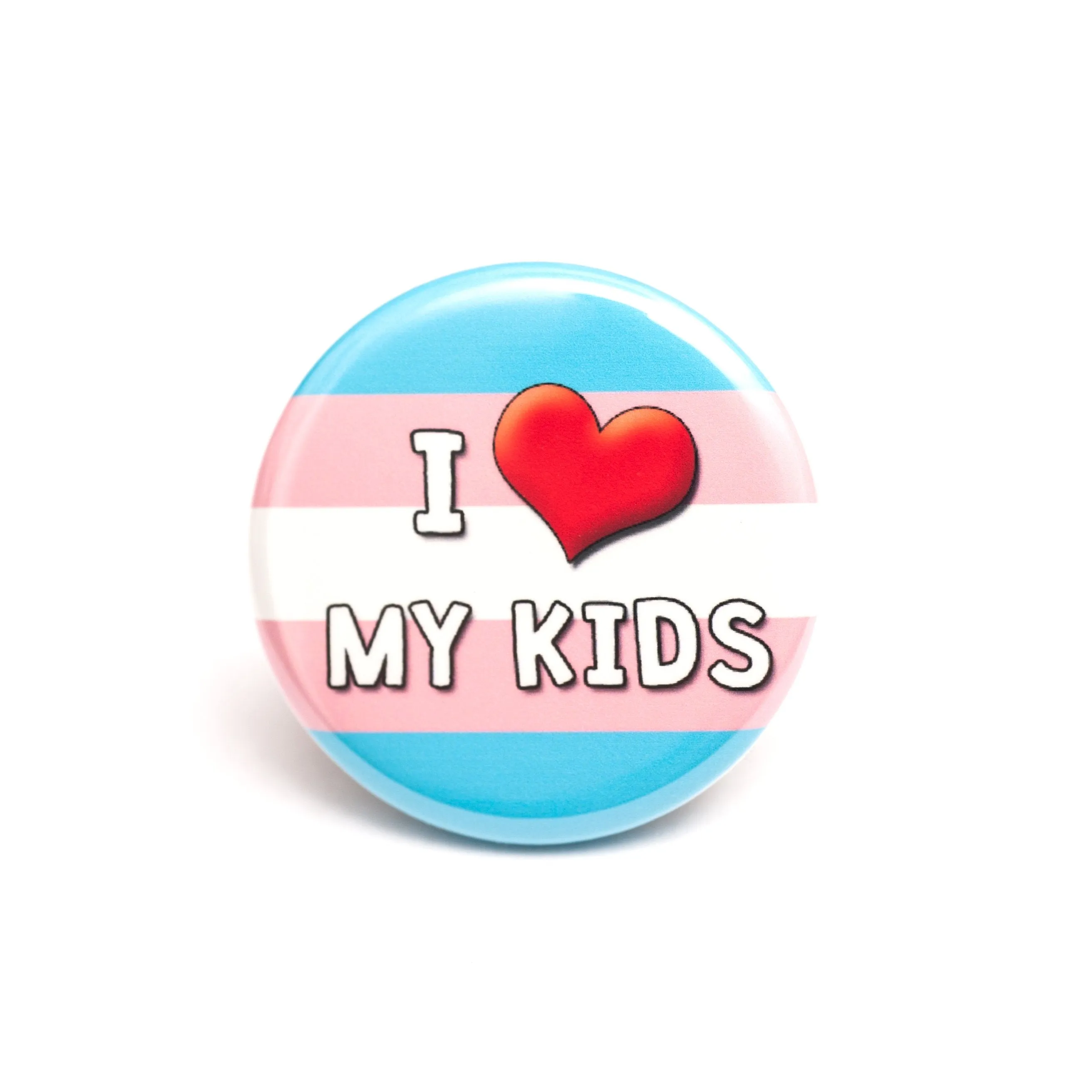 I Love My Kid(s) pride ally button