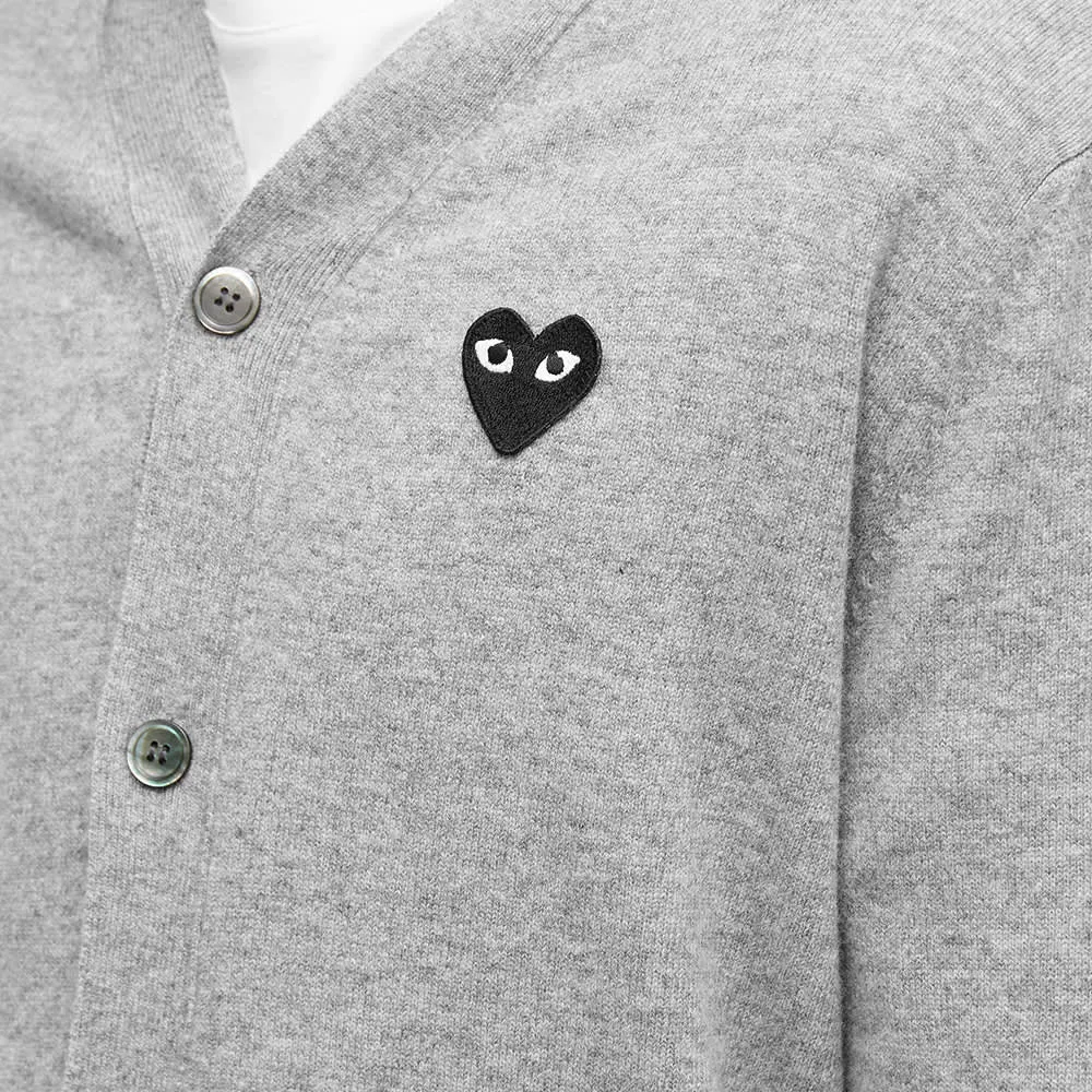 Jumper Comme des Garcons Play Black Heart V-Neck Cardigan