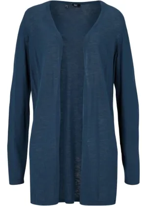 Lightweight cotton cardigan of the highest quality Bpc Bonprix Collection, blue