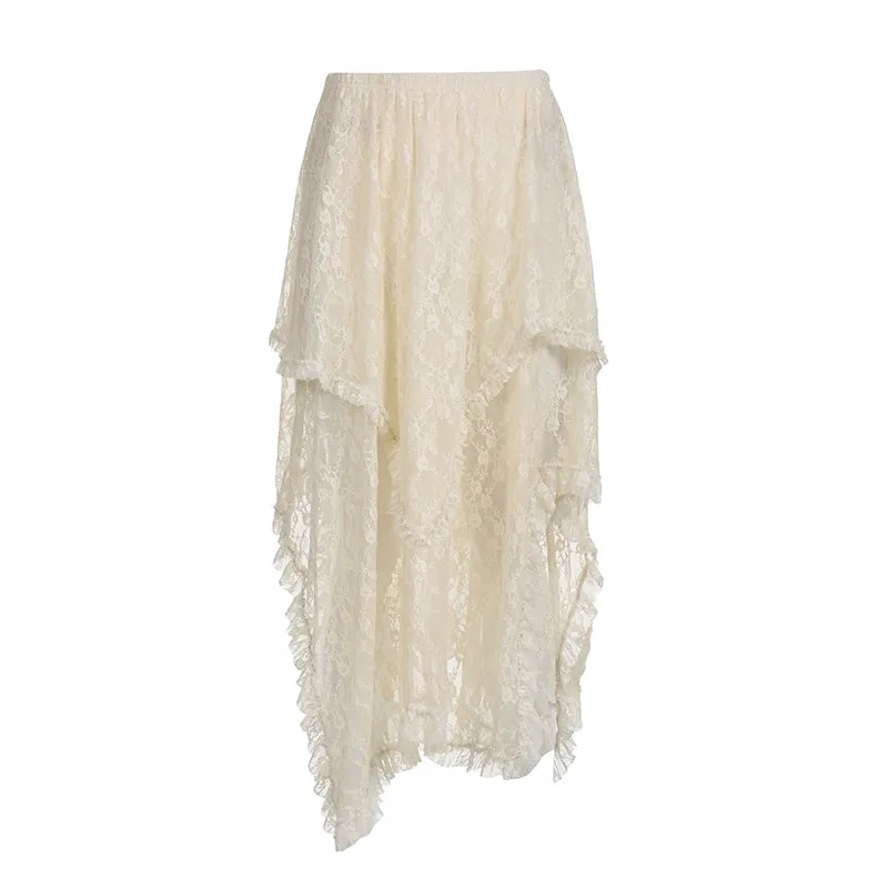 Lyric Lace Midi Skirt