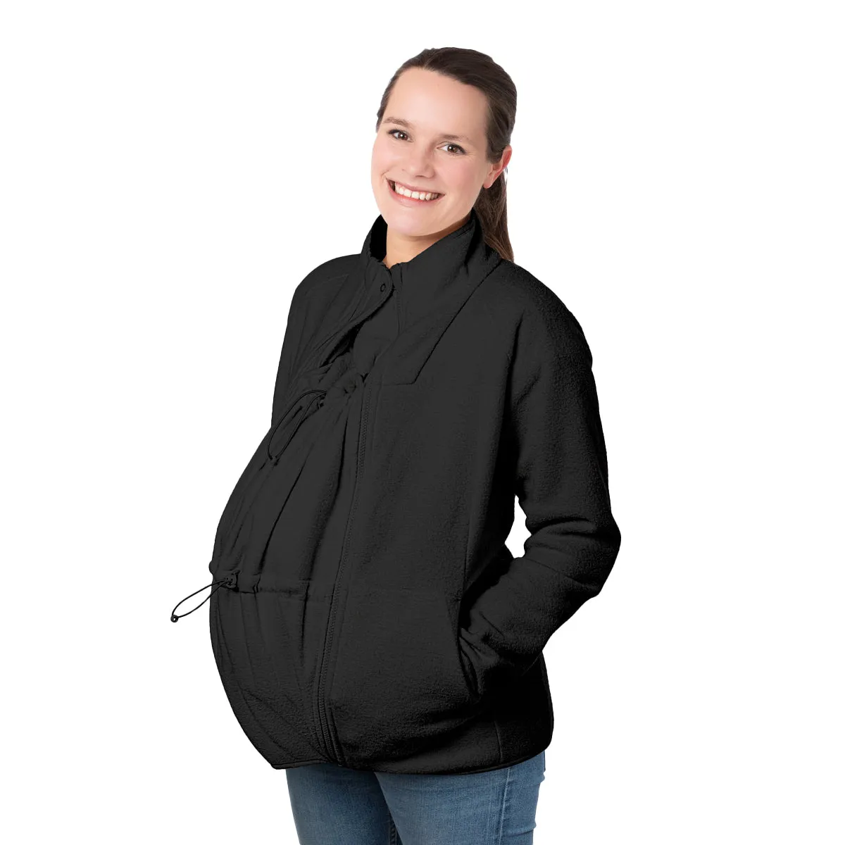 Mamalila Basel Fleece Babywearing Jacket - Black