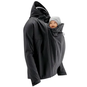 Mamalila Men's Softshell Allrounder Black Babywearing Jacket