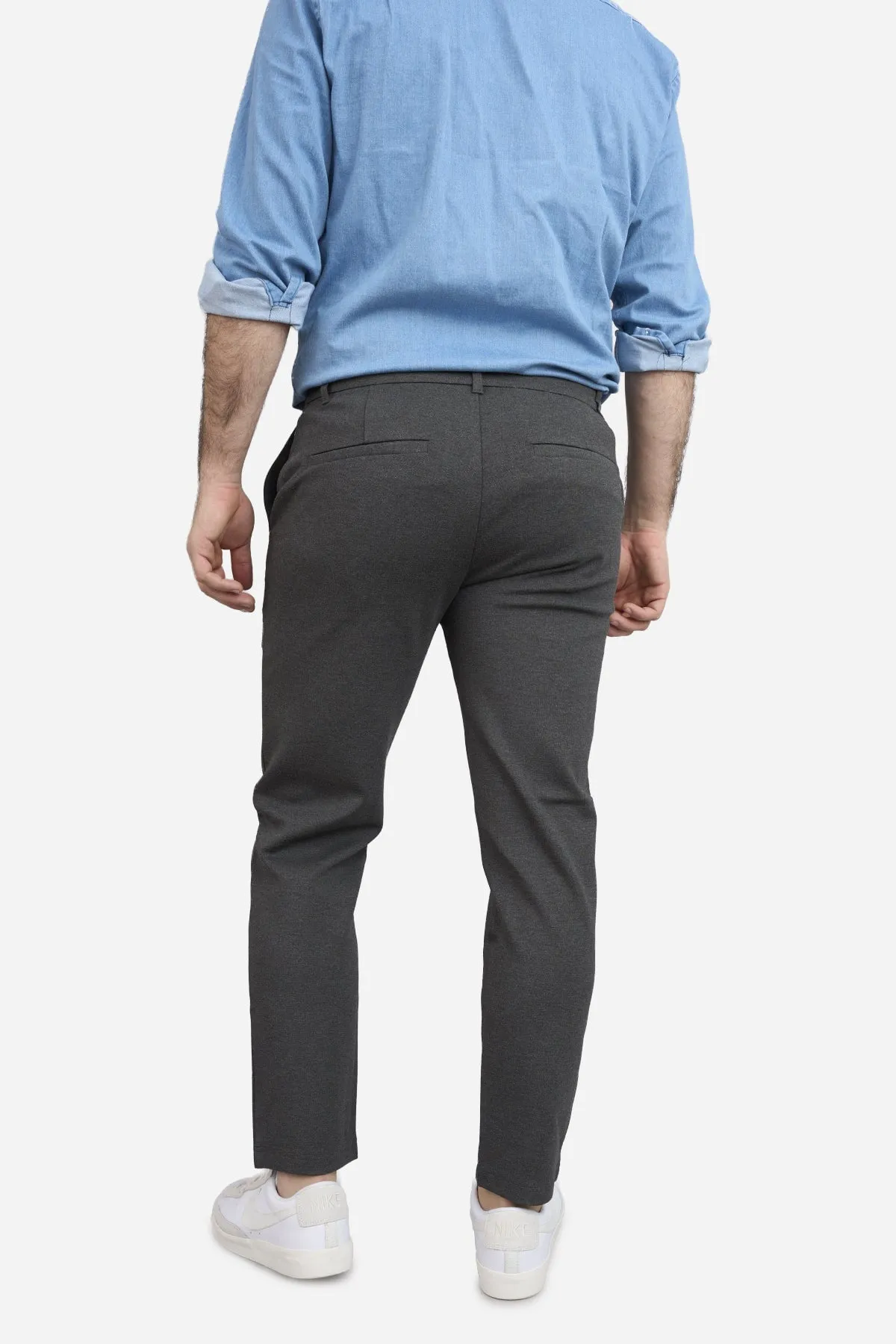 Mason Omni-Stretch Knit Pants Charcoal