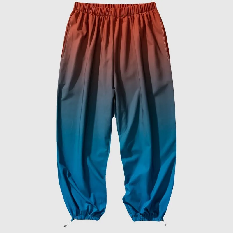 Men's Casual Gradient Color Harem Pants