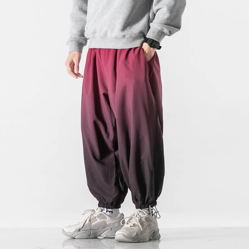 Men's Casual Gradient Color Harem Pants