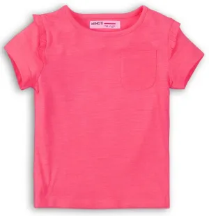 Minoti Girls Plain Frilly T-shirt (2-3yrs)