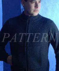 Misti Alpaca Unisex Classic Zip Jacket Pattern - Worsted