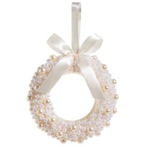 Raz Imports 2023 Charming Holiday 6.5" Pearl Wreath Ornament