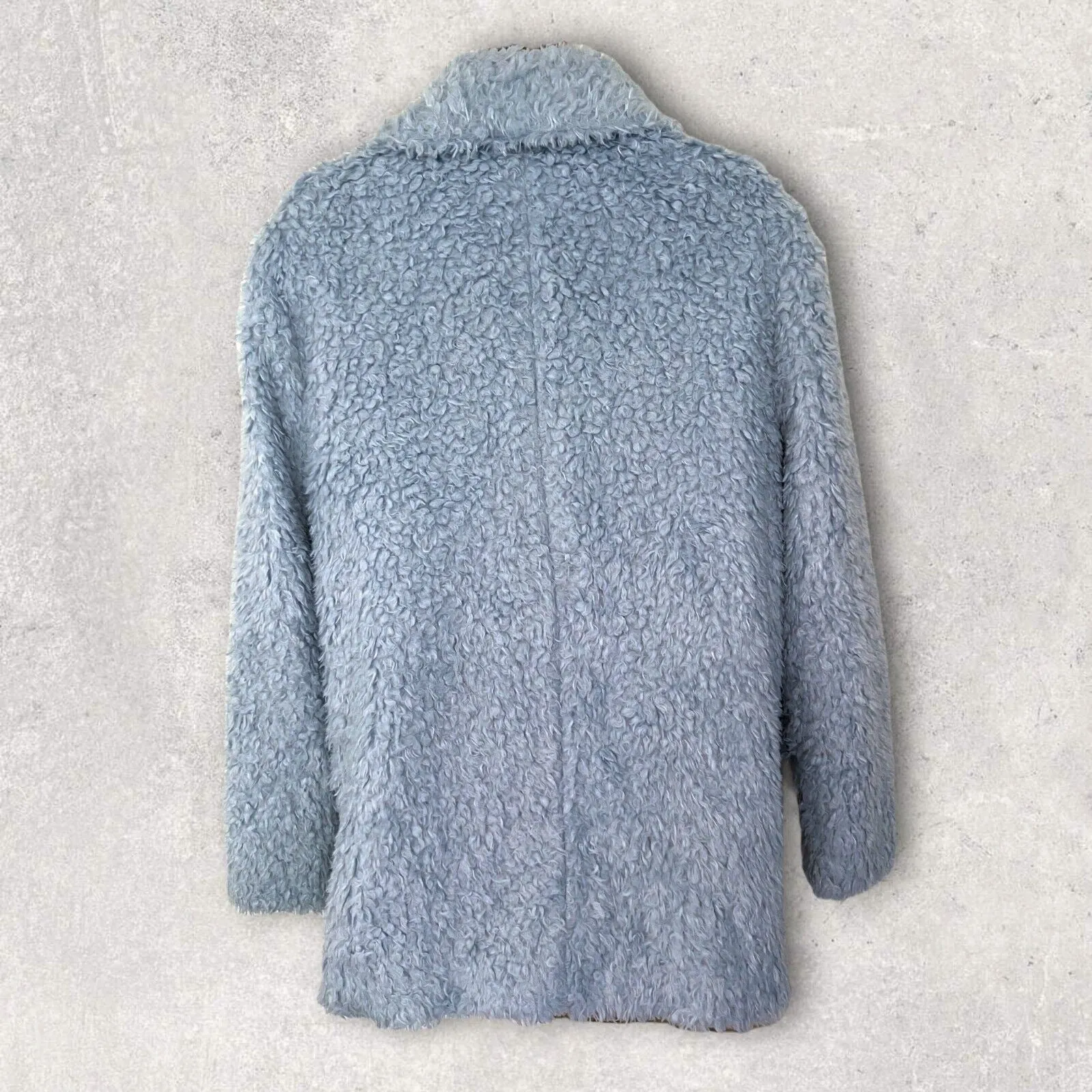 Red Herring Baby Blue Soft Furry Jacket/Coat  UK 12 US 8 EU 40