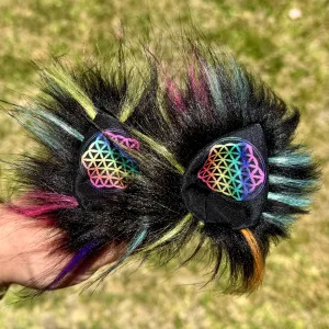 Sacred Rainbowz Ears 🖤🌈 by @kellyy.annee