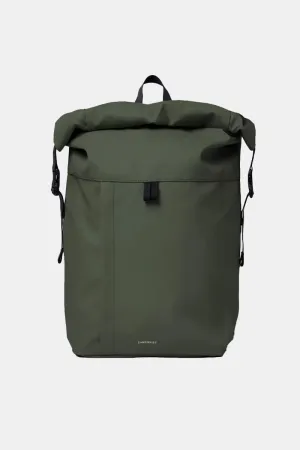 Sandqvist Konrad Water-Resistant Rolltop Backpack (Dawn Green)