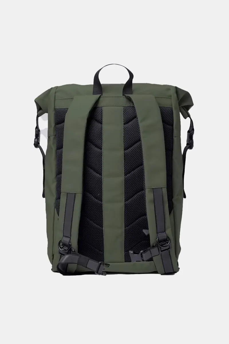 Sandqvist Konrad Water-Resistant Rolltop Backpack (Dawn Green)