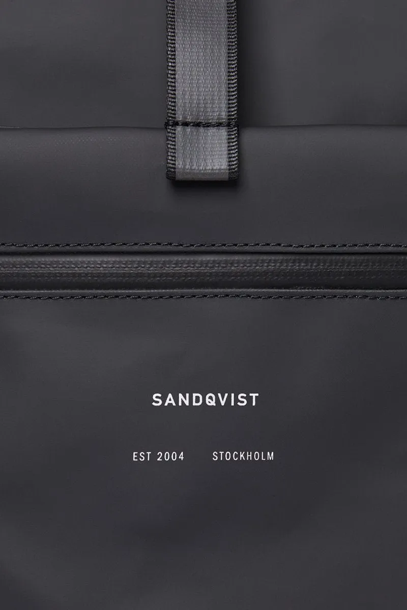 Sandqvist Ruben 2.0 Water-Resistant Rolltop Backpack (Black)