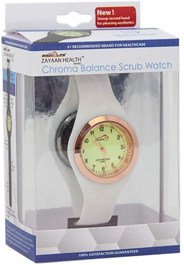 Scrub Wear Chroma Balance Medical Watch, Glow, Water Resistant