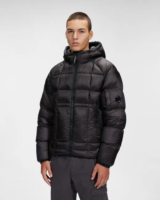 Shell Hooded Down Jacket - Black