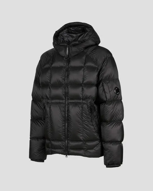 Shell Hooded Down Jacket - Black