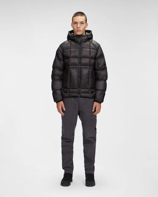 Shell Hooded Down Jacket - Black