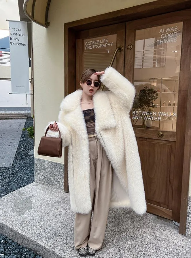 Sierra Longline Faux Fur Coat