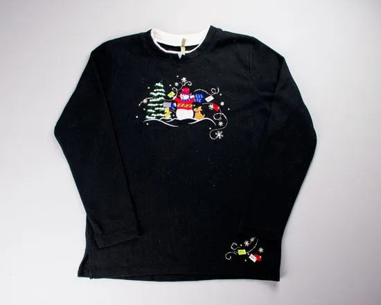 Snow Greetings-Small Christmas Sweater